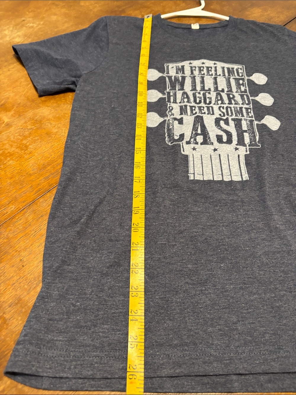 Gray Graphic Tee - 'I'm Feeling Willie Haggard' - Picture 4 of 6